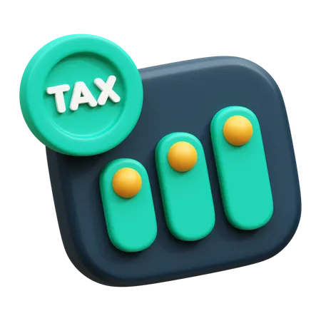 Tabla de impuestos  3D Icon