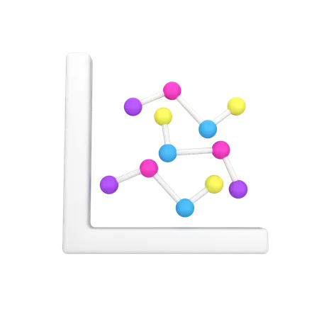 Gráfico de linea  3D Icon