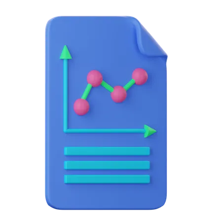 Gráfico de linea  3D Icon