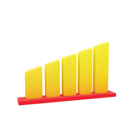 Gráfico de lucro  3D Icon