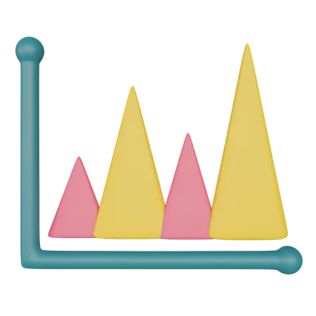 Carta de montaña  3D Illustration