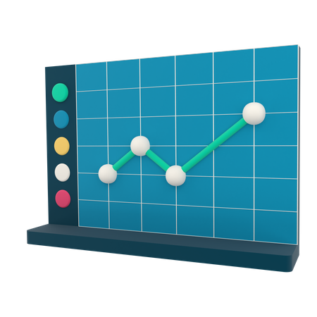 Gráfico de negocios  3D Icon