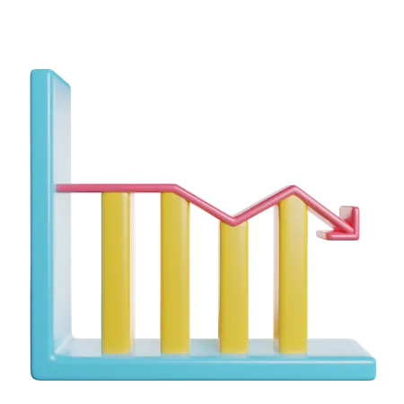 Gráfico de perdas  3D Icon