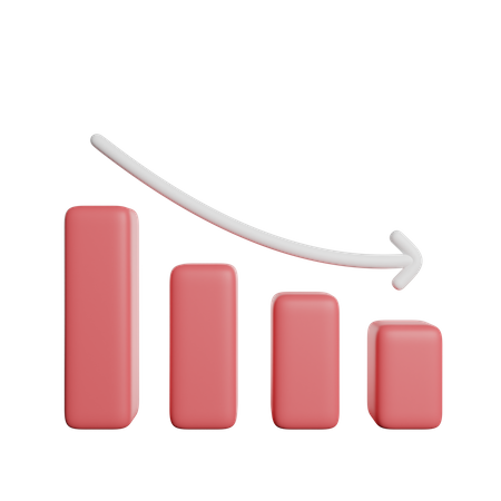 Gráfico de perdas  3D Icon