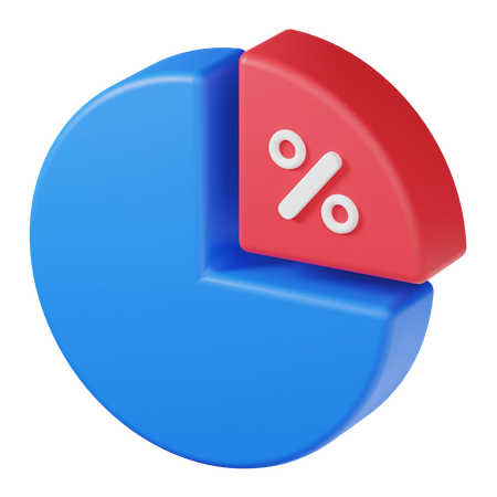 Gráfico de pizza  3D Icon