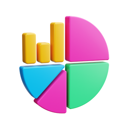 Gráfico de pizza  3D Icon