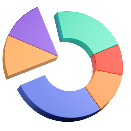 Gráfico de pizza  3D Icon