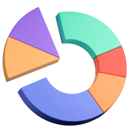 Gráfico de pizza  3D Icon