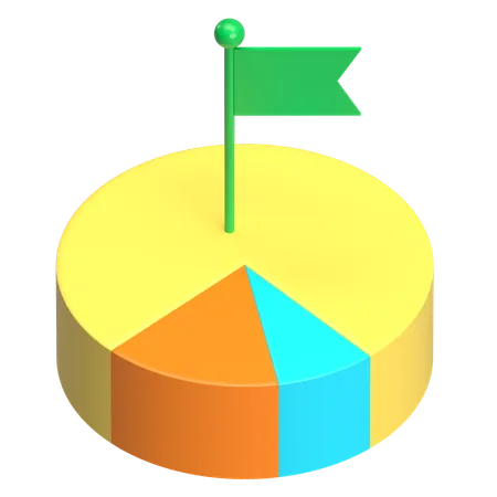 Gráfico de pizza  3D Icon