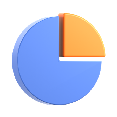 Gráfico de pizza  3D Icon