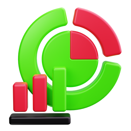 Gráfico de pizza  3D Icon
