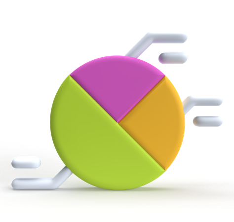 Gráfico de pizza  3D Icon