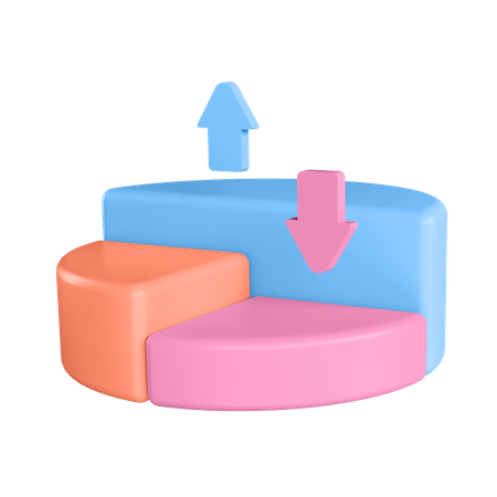 Gráfico de pizza  3D Illustration