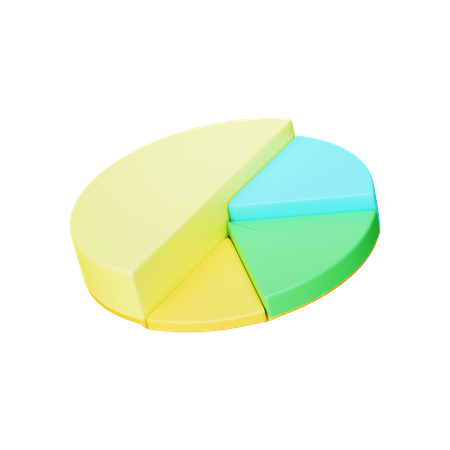 Gráfico de pizza  3D Illustration