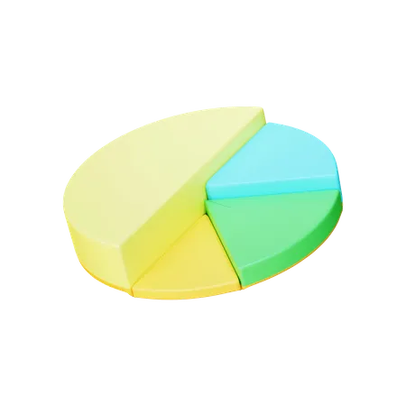 Gráfico de pizza  3D Illustration