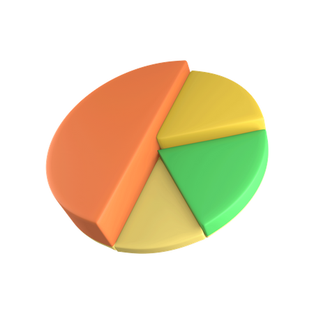 Gráfico de pizza  3D Illustration