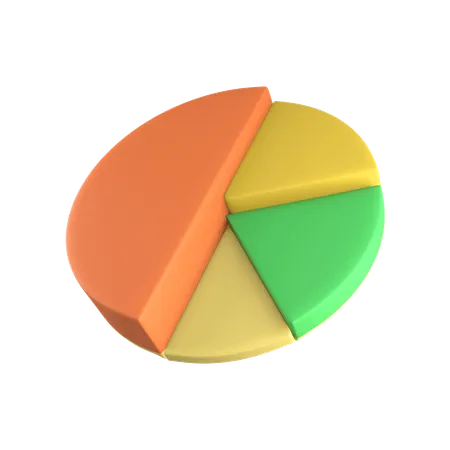 Gráfico de pizza  3D Illustration