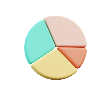 Gráfico de pizza  3D Illustration