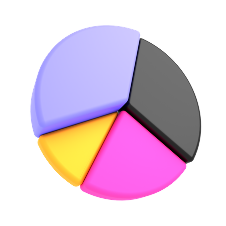 Gráfico de pizza  3D Illustration