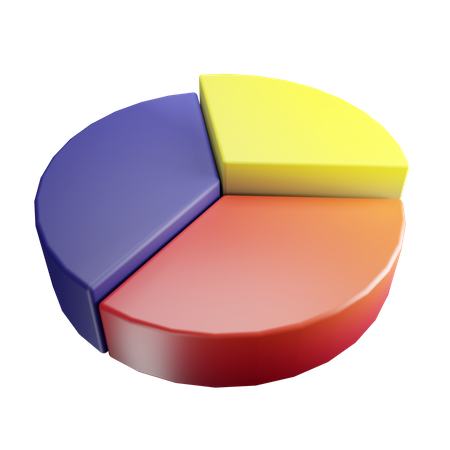 Gráfico de pizza  3D Illustration