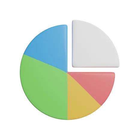 Gráfico de pizza  3D Icon