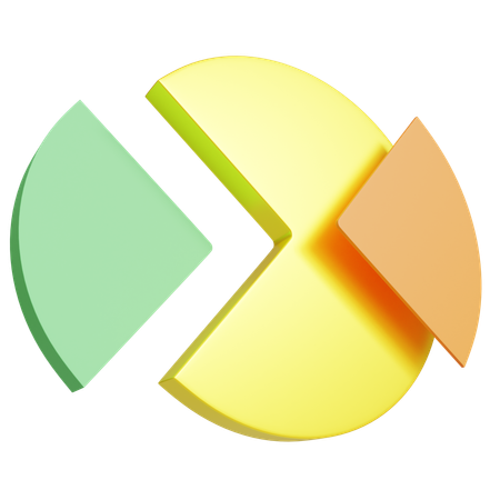 Gráfico de pizza  3D Icon