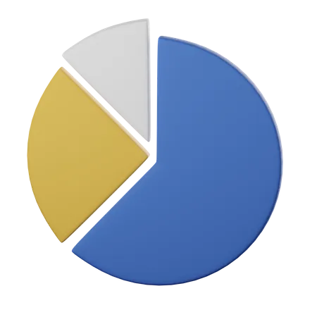 Gráfico de pizza  3D Icon