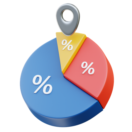 Gráfico de pizza  3D Icon