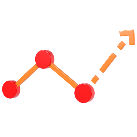 Gráfico de progresso  3D Illustration