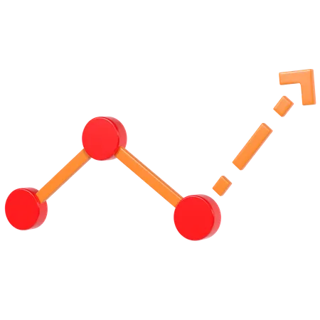 Gráfico de progresso  3D Illustration