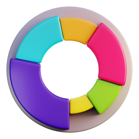 Gráfico de rosca  3D Icon