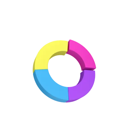 Gráfico de rosca  3D Icon