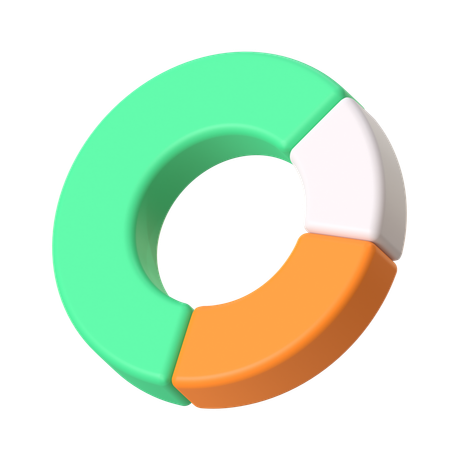 Gráfico de rosca  3D Icon