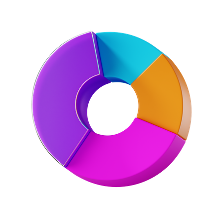 Gráfico de rosca  3D Icon