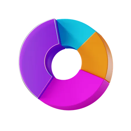 Gráfico de rosca  3D Icon