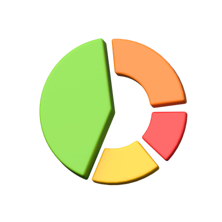 Gráfico de rosca  3D Icon