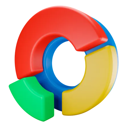 Gráfico de rosca  3D Icon