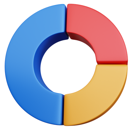 Gráfico de rosca  3D Icon