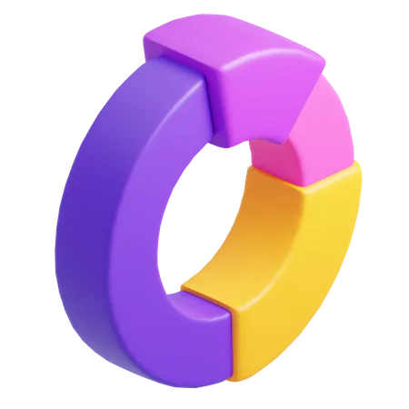 Gráfico de rosca  3D Icon