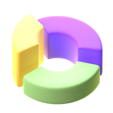 Gráfico de rosca  3D Icon