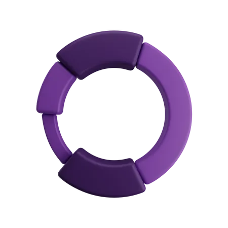 Gráfico de rosca  3D Icon