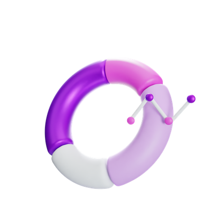 Gráfico de rosca  3D Icon