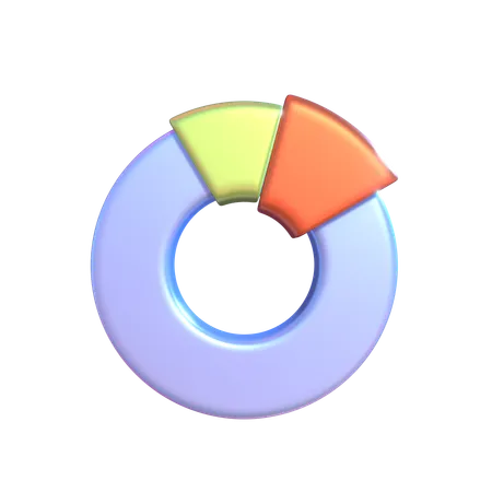 Gráfico de anillos  3D Icon