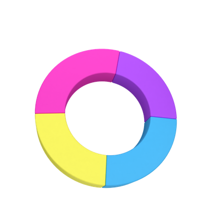 Gráfico de anillos  3D Icon