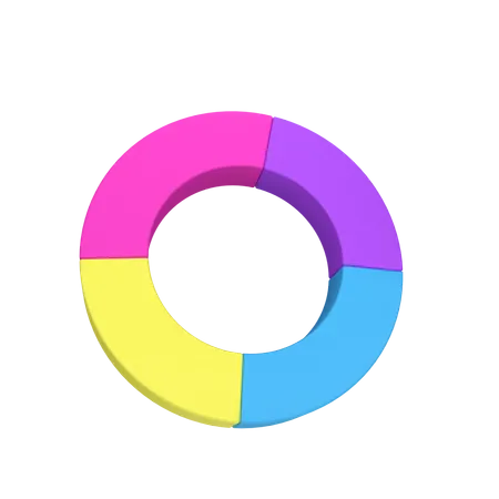 Gráfico de anillos  3D Icon