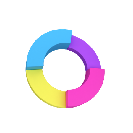 Gráfico de anillos  3D Icon