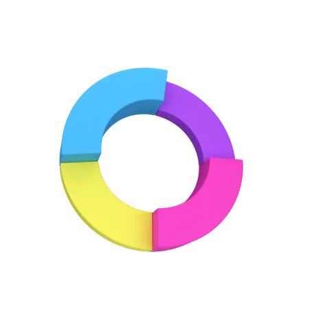 Gráfico de anillos  3D Icon