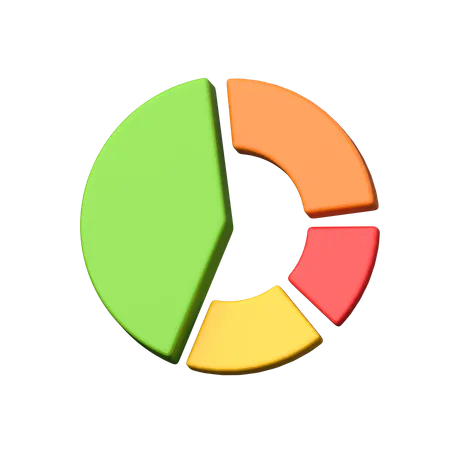 Gráfico de anillos  3D Icon