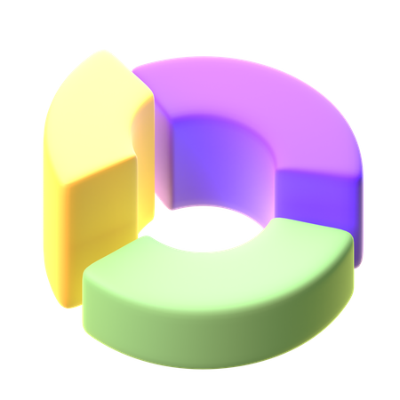 Gráfico de anillos  3D Icon