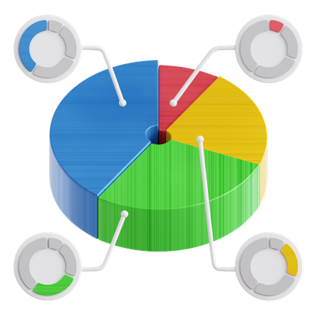 Gráfico de pizza  3D Icon